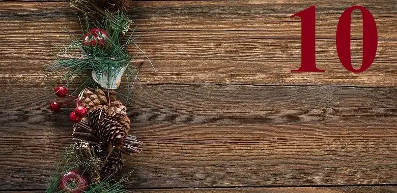 Adventskalendertürchen Nr. 10 für die Geschichte "Feldmaus Friedolin auf der Suche nach dem Christkind".
