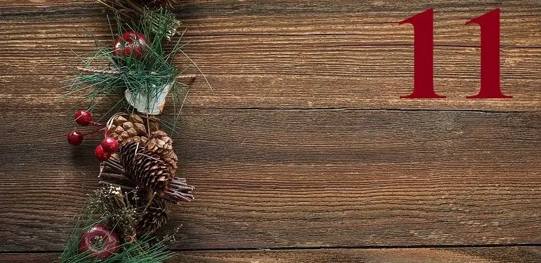 Adventskalendertürchen Nr. 11 für die Geschichte "Feldmaus Friedolin auf der Suche nach dem Christkind".