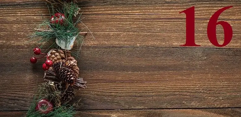 Adventskalendertürchen Nr. 16 für die Geschichte "Feldmaus Friedolin auf der Suche nach dem Christkind".
