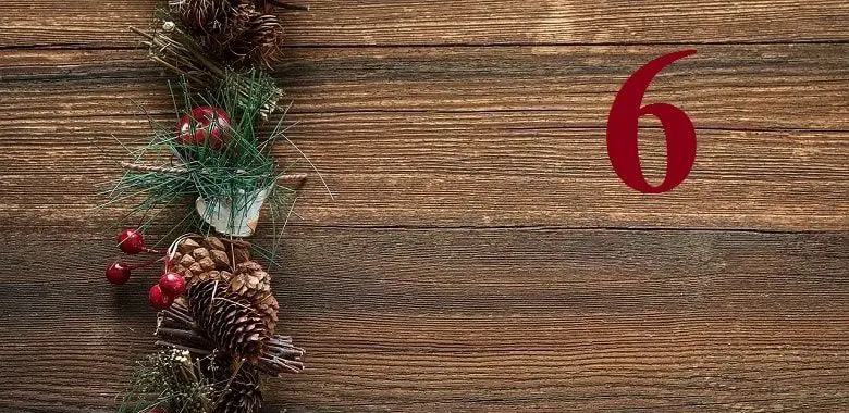 Adventskalendertürchen Nr. 6 für die Geschichte "Feldmaus Friedolin auf der Suche nach dem Christkind".