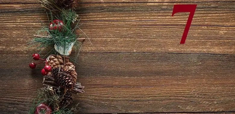 Adventskalendertürchen Nr. 7 für die Geschichte "Feldmaus Friedolin auf der Suche nach dem Christkind".