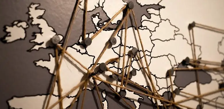 Eine Karte von Europa. Symbolbild für die Erklärung, woher der Name des Kontinents Europa kommt.