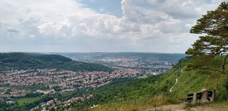 Blick über Jena vom Jenzig aus