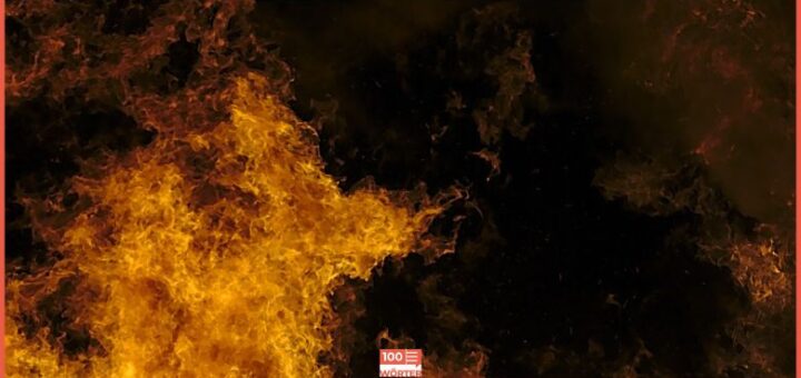 Ein großes Feuer. Symbolbild für die Erklärung der Redensart „wie Hulle“.